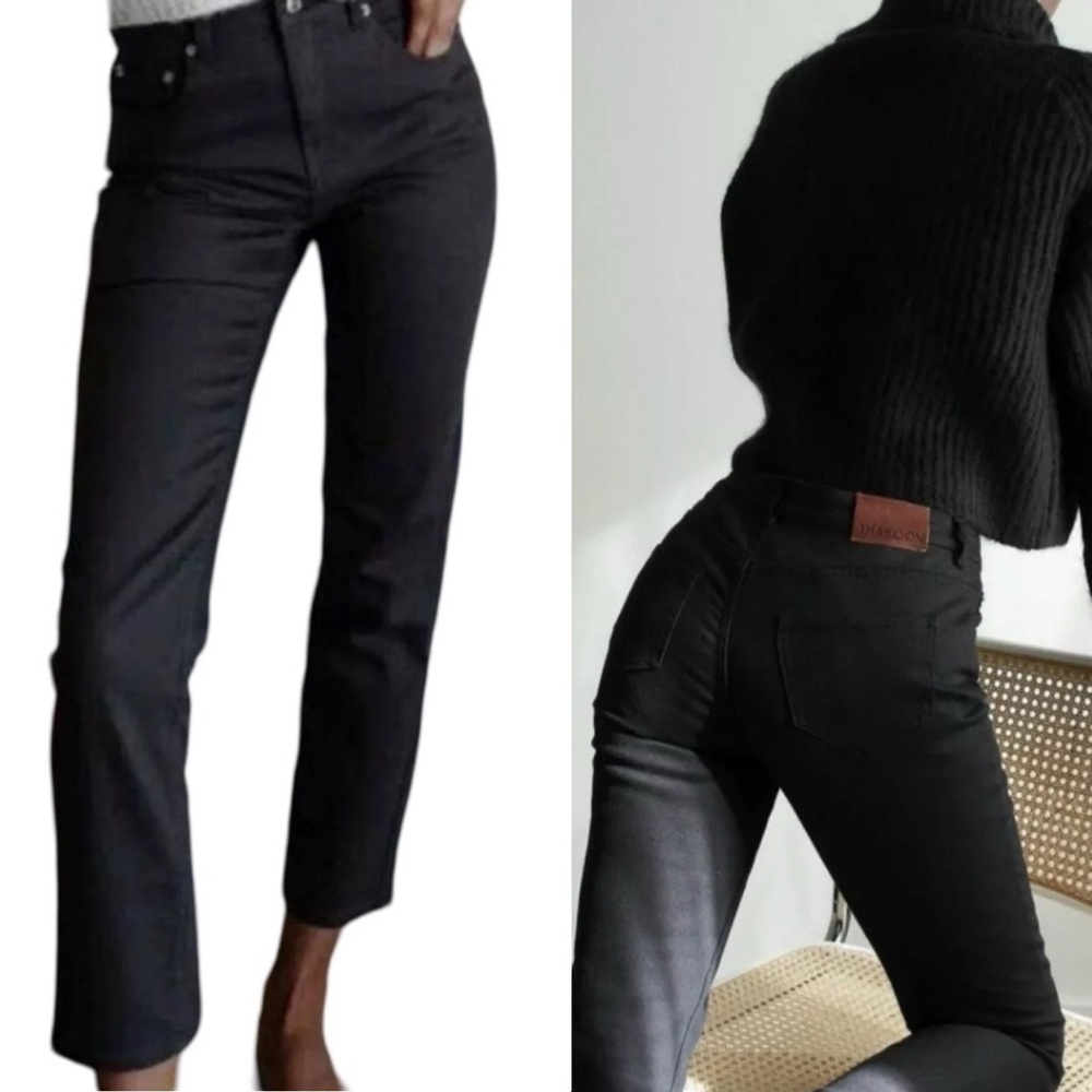 New THAKOON Classic Cropped Jeans In Black Size 4